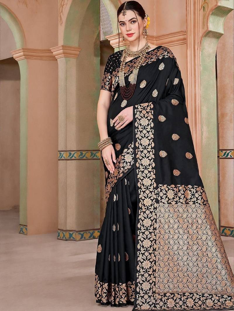 Black black kanjeevaram sarees