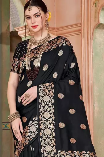 Black black kanjeevaram sarees