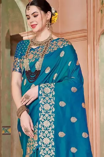 Blue blue kanjeevaram sarees