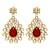 Kundan dangle drop earrings indian traditional bollywood jewelry