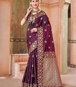 Purple purple kanjeevaram sarees