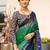 Green ethnic motifs zari poly chiffon saree