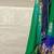 Green ethnic motifs zari poly chiffon saree