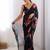 Black floral pure chiffon saree