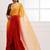 Multicolor ombre pure chiffon saree