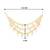 Gold plated white kundan beads studded earrings chain ethnic stylish fashion hair accessories jewellery gift for women