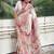 White ethnic motifs woven design pashmina saree