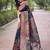 Black ethnic motifs pashmina saree