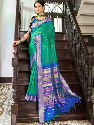 Green green paithani sarees 1