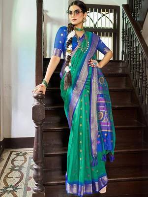Green green paithani sarees 4