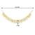 Gold plated white kundan studded earrings chain ethnic stylish fashion hair accessories jewellery gift for women