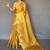 Yellow yellow woven design tissue sarees