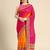 Yellow yellow art silk bandhani sarees