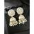 Traditional white kundan & pearl studded jhumki earrings jewelry
