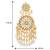 Elegant wear faux kundan studded drop dangle earrings with beaded