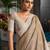 Beige woven design zari saree