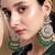 Gold-plated kundan pearl classic drop earrings
