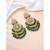 Gold-plated kundan pearl classic drop earrings