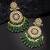 Gold-plated kundan pearl classic drop earrings