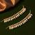 Gold-plated kundan contemporary earrings