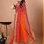 Red bandhani gotta patti georgette saree