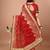 Red bandhani print embellished gotta patti bandhani saree