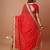 Red bandhani gotta patti poly georgette bandhani saree