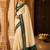 Cream woven design silk blend designer banarasi saree