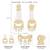 White kundan & beads studded dangle earrings ethnic jewelry