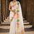 Off white woven design silk blend designer banarasi saree
