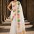 Off white woven design silk blend designer banarasi saree