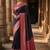 Navy blue woven design zari silk blend designer banarasi saree