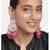 Elegant wear faux kundan studded drop dangle earrings with beaded