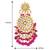 Elegant wear faux kundan studded drop dangle earrings with beaded