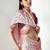 White poly chiffon saree