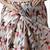 White floral poly chiffon saree