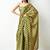 Yellow poly chiffon saree