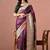 Purple ethnic motifs zari art silk heavy work banarasi saree
