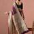 Purple ethnic motifs zari art silk heavy work banarasi saree