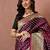 Purple ethnic motifs zari art silk heavy work banarasi saree