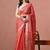 Red checked pure cotton handloom saree