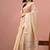 Beige woven design pure cotton handloom saree
