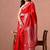 Red ethnic motifs zari art silk banarasi saree