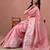 Pink floral pure cotton handloom saree