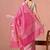 Pink woven design zari pure cotton handloom saree
