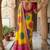 Yellow bandhani zari heavy work saree