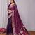 Purple woven design zari designer banarasi saree