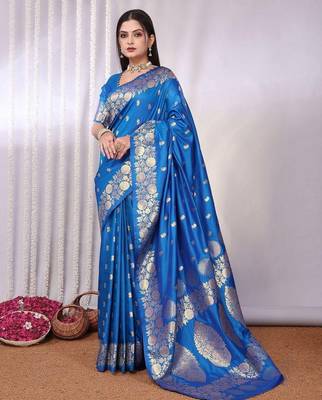 Blue blue banarasi sarees 1