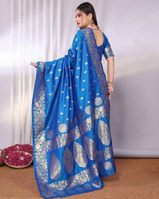 Blue blue banarasi sarees 2