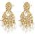 Crystals beads studded ethnic dangle earrings jewelry for women